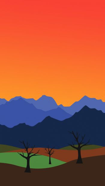 landscape, mountains Wallpaper 640x1136