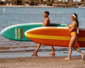 surfers, beach Wallpaper 1280x1024