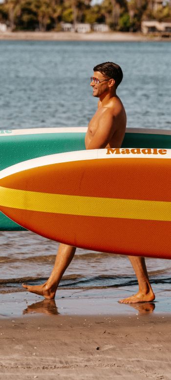 surfers, beach Wallpaper 720x1600