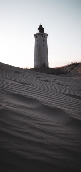 Lighthouse of Rubier-Knude, Furveien, Löcken, Denmark Wallpaper 1440x3040