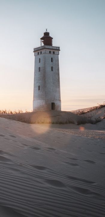 Lighthouse of Rubier-Knude, Furveien, Löcken, Denmark Wallpaper 1080x2220