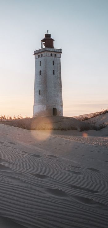 Lighthouse of Rubier-Knude, Furveien, Löcken, Denmark Wallpaper 1080x2280