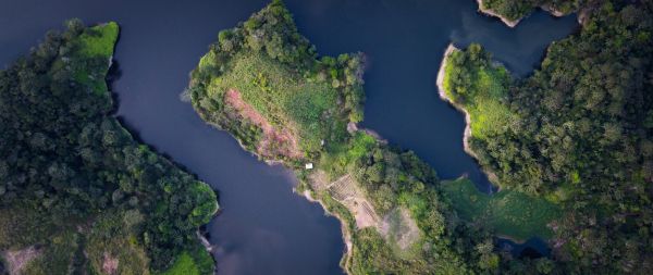 Laguna Jure, La-Guama, Honduras Wallpaper 2560x1080