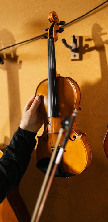 violin, musical instrument Wallpaper 1440x2960