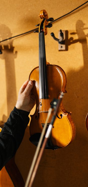 violin, musical instrument Wallpaper 720x1520