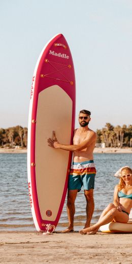 surfers, group of friends Wallpaper 720x1440
