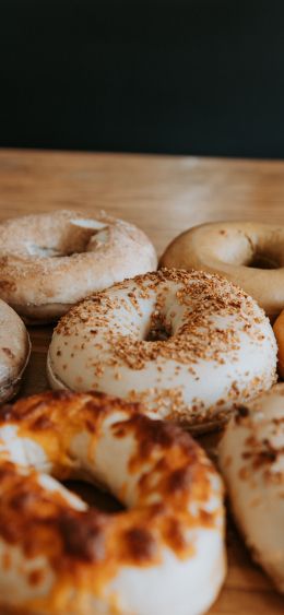 bagels, donuts Wallpaper 1080x2340