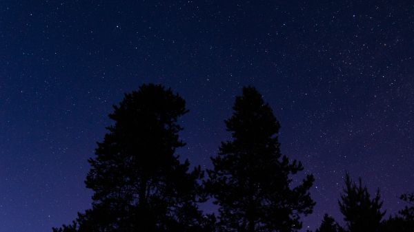 Обои 3840x2160 звездное небо, ночное фото