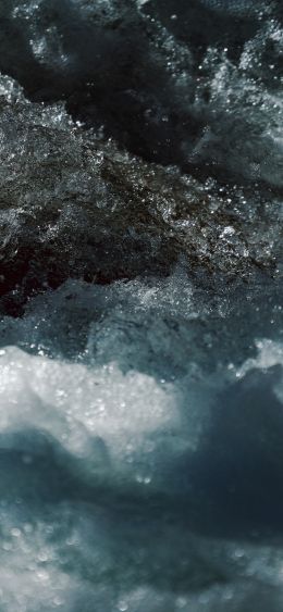 waves, spray Wallpaper 1080x2340