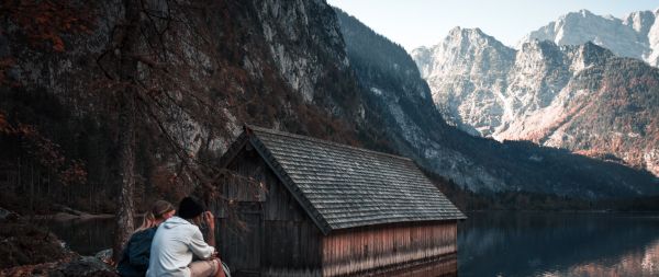 Königssee, Schönau am Königssee, Germany Wallpaper 2560x1080