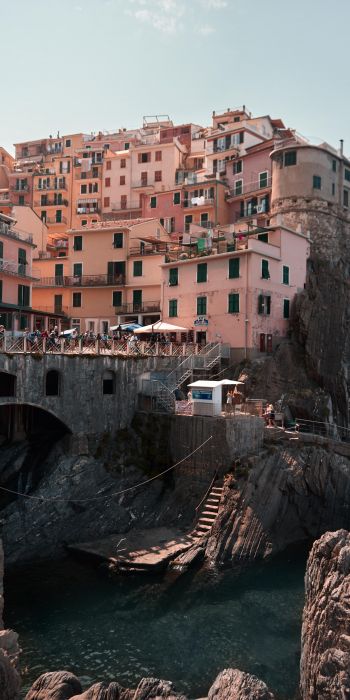 Cinque Terre, SP, Italy Wallpaper 720x1440