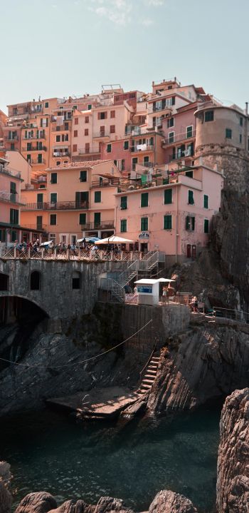 Cinque Terre, SP, Italy Wallpaper 1440x2960