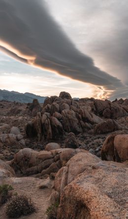 Alabama Hills, California, USA Wallpaper 600x1024