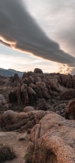 Alabama Hills, California, USA Wallpaper 1080x2340