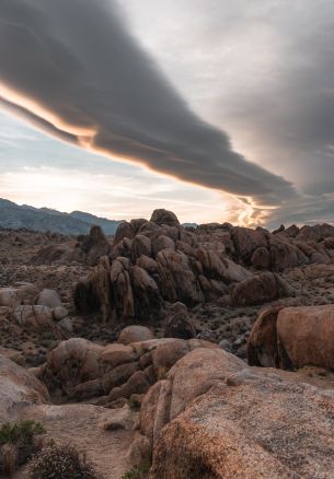 Alabama Hills, California, USA Wallpaper 1640x2360