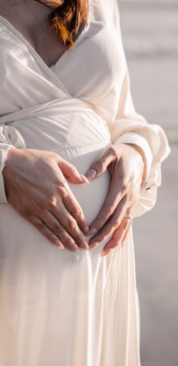 woman, pregnant Wallpaper 1440x2960