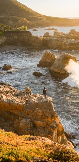 Big Sur, California, USA Wallpaper 1440x2960