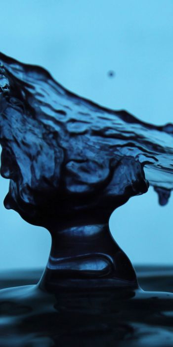 drop of water, blue, dark Wallpaper 720x1440