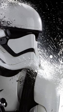 imperial stormtrooper, star wars, black and white Wallpaper 750x1334