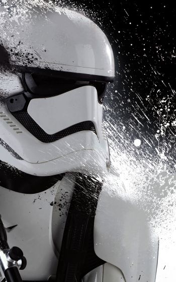 imperial stormtrooper, star wars, black and white Wallpaper 800x1280