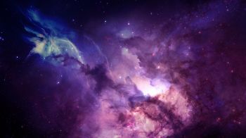 universe, nebula, stars Wallpaper 1600x900
