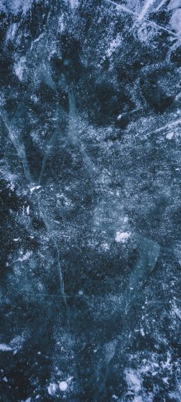 marble, ice, blue Wallpaper 1440x3200