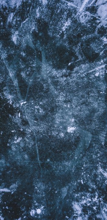 marble, ice, blue Wallpaper 1440x2960