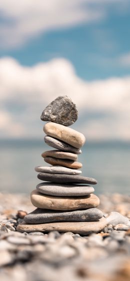 stone balance Wallpaper 1080x2340