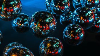 disco ball, sphere Wallpaper 2048x1152