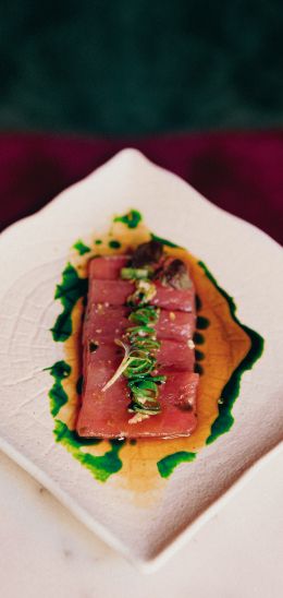 carpaccio, salmon Wallpaper 1080x2280