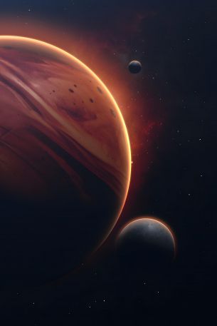 planet, black, dark Wallpaper 640x960