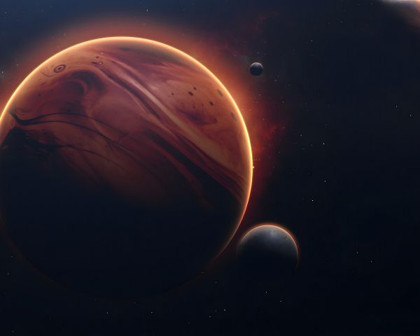 planet, black, dark Wallpaper 1280x1024