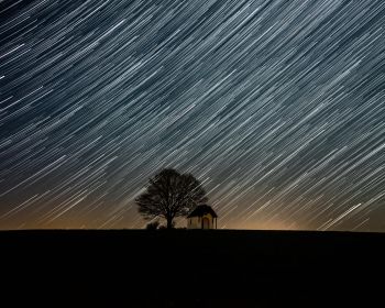 night, movement of the stars Wallpaper 1280x1024