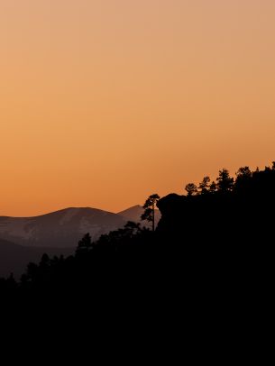 sunset, pink sky Wallpaper 2048x2732