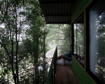 Обои 1280x1024 Коста-Рика, домик на дереве