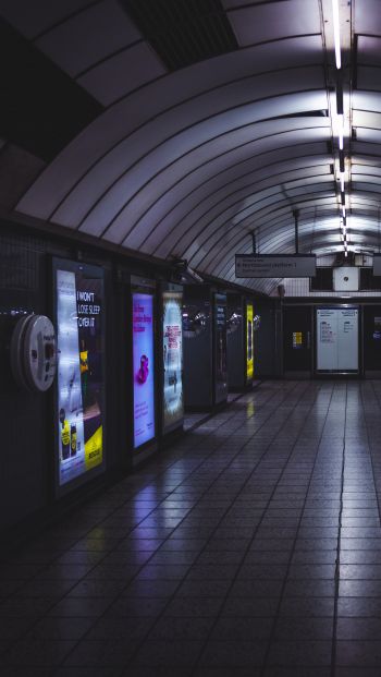 Обои 640x1136 Лондон, Великобритания, метро