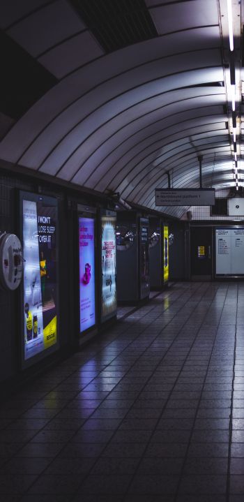 Обои 1080x2220 Лондон, Великобритания, метро