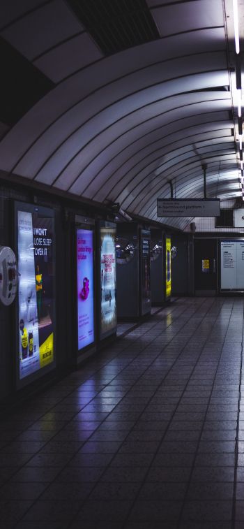 London, Great Britain, subway gg Wallpaper 1284x2778