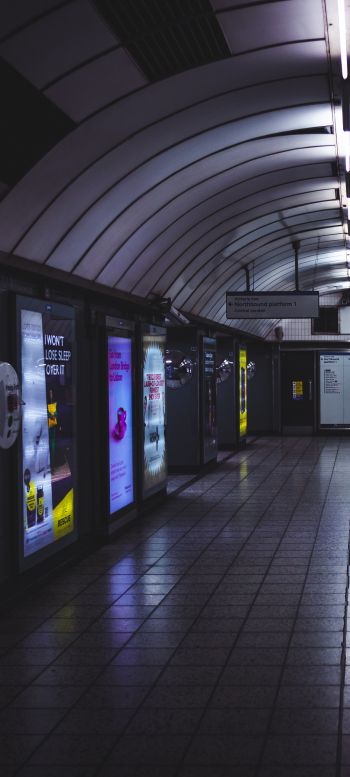 London, Great Britain, subway gg Wallpaper 1080x2400