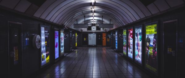 London, Great Britain, subway gg Wallpaper 2560x1080