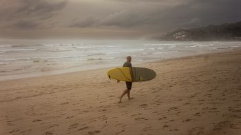 surfer, before the storm Wallpaper 1600x900