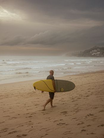 surfer, before the storm Wallpaper 1620x2160