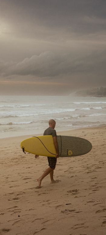 surfer, before the storm Wallpaper 1080x2400