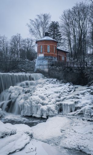 Vanhankaupunginkoski, Helsinki, Finland Wallpaper 1200x2000