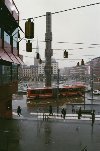 Обои 640x960 Sergels torg, Стокгольм, Швеция