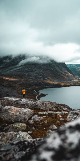 Norway, wild landscape Wallpaper 720x1440