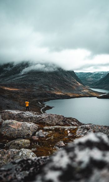 Norway, wild landscape Wallpaper 1200x2000