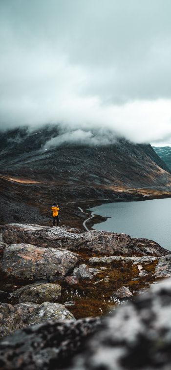 Norway, wild landscape Wallpaper 1080x2340