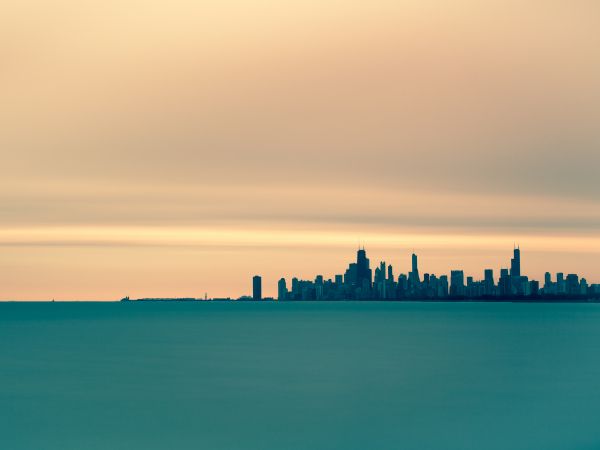 sea, city, landscape Wallpaper 800x600