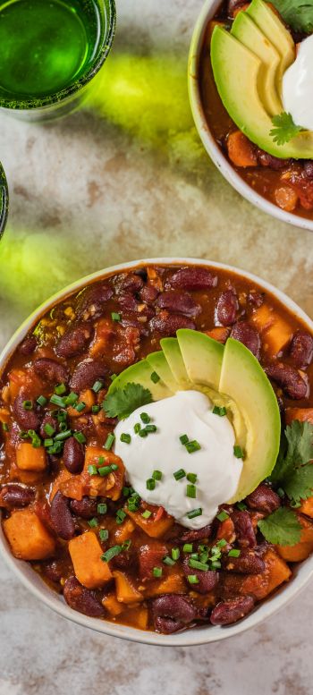chili with beans Wallpaper 1440x3200